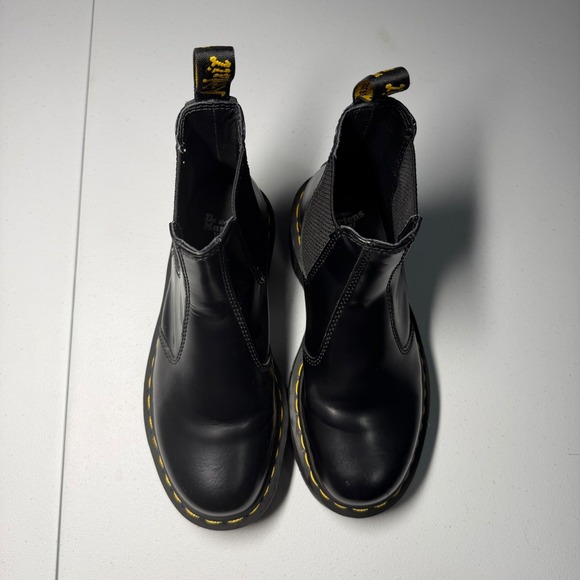 Dr Martens 2976 Quad Platform Chelsea Boots Black Leather Size 6 Womens - Picture 8 of 11